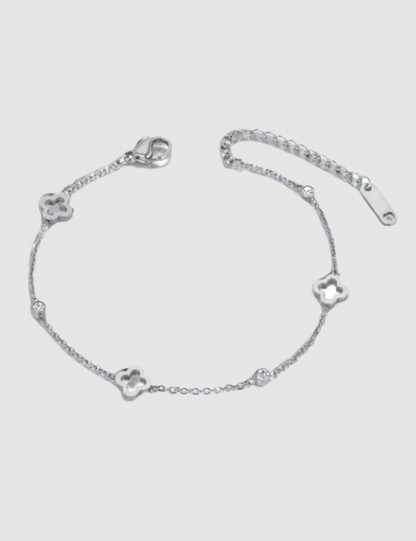 Genevive | Silver Twisted Cuff Bracelet