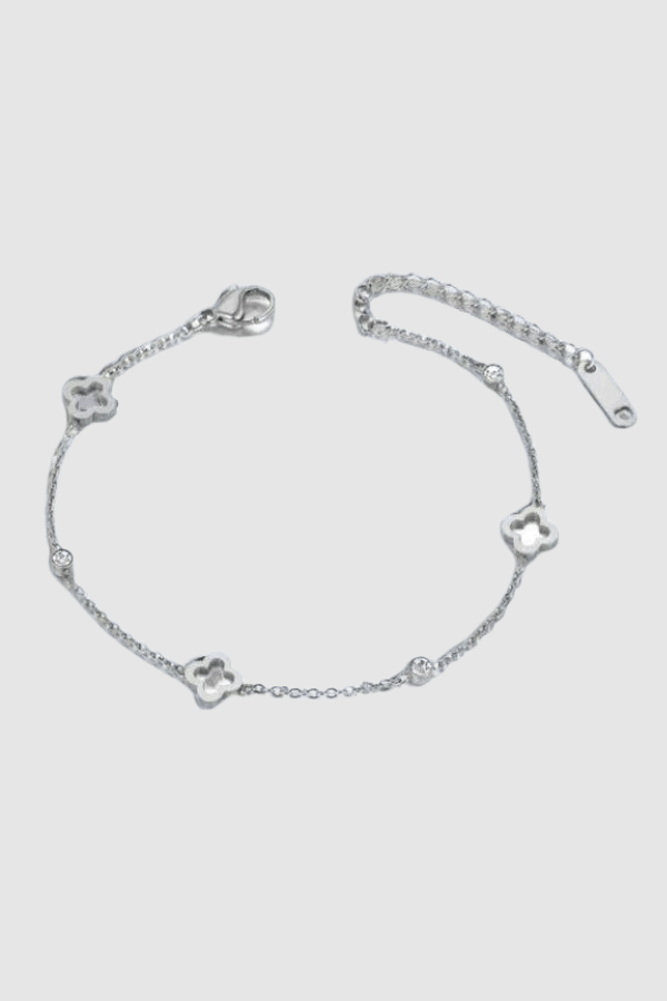 Genevive | Silver Twisted Cuff Bracelet