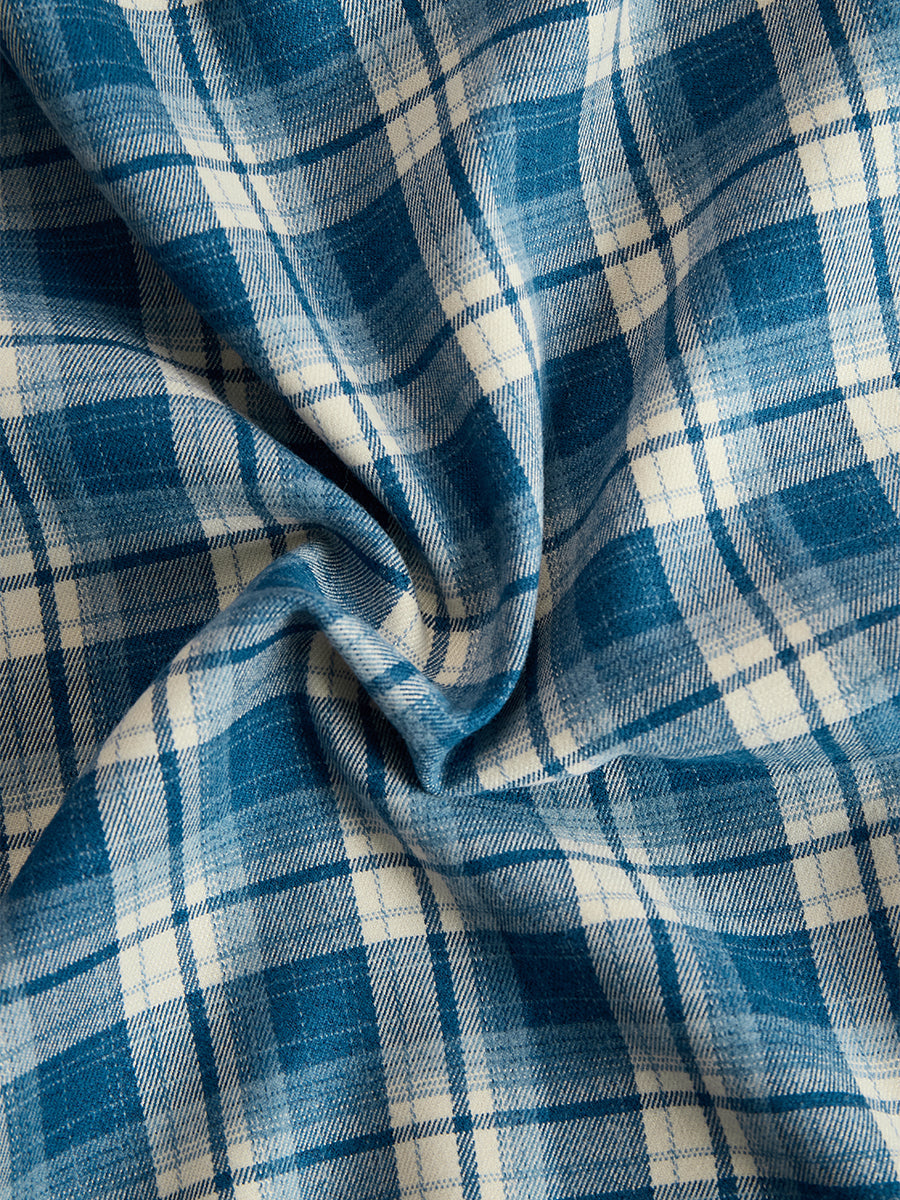 Bravira | Plaid Belted Lapel Maxi Dress