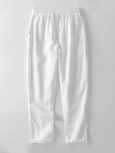 Straight Cotton Linen Pants