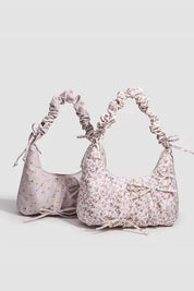 Aemi | Women’s Floral Ruched Handle Bag