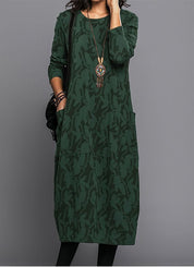 Lunaria | Floral Midi Dress with Pockets