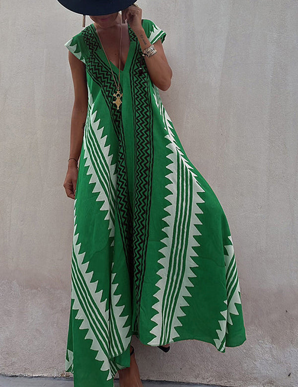 Mirelle – Relaxed V-Neck Maxi Dress