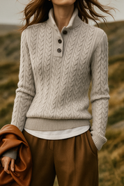 Arden - Women’s Cashmere Cable Knit Sweater