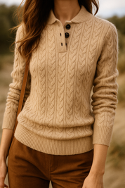 Arden - Women’s Cashmere Cable Knit Sweater