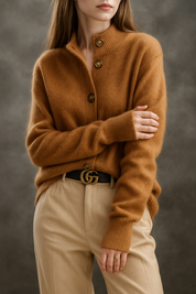 Valmera - Women’s Cashmere Button Cardigan