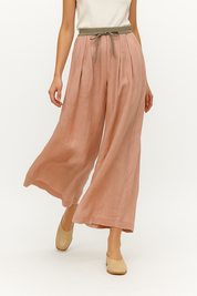 Lunara - Women’s Linen Tapered Pants