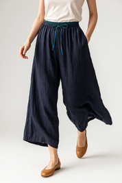Lunara - Women’s Linen Tapered Pants