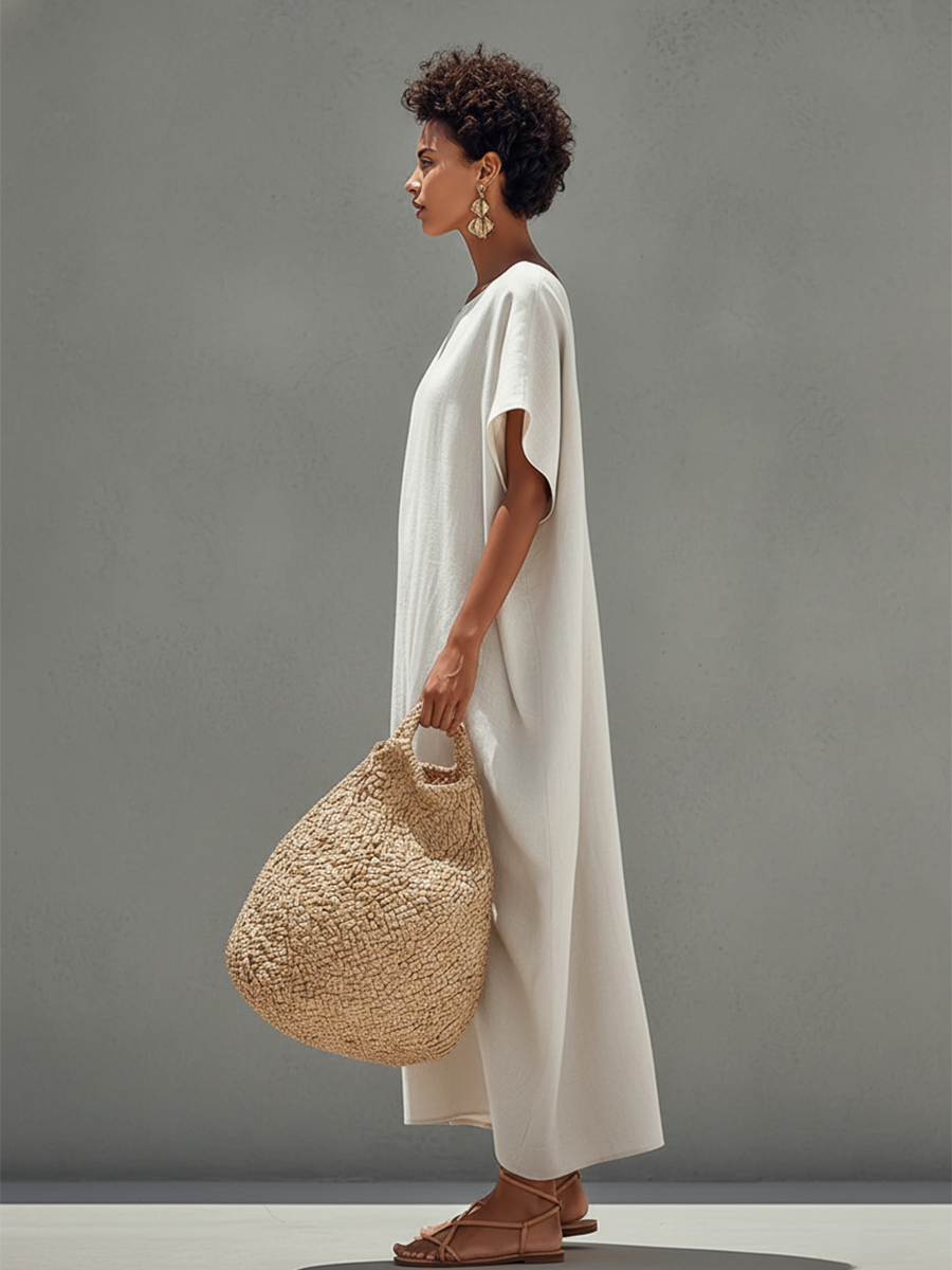 Solmara - Women’s Linen Resort Maxi Dress