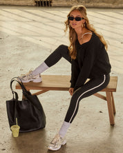 Velmira | Off-Shoulder Luxe Sweatshirt