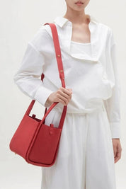 Minnie | Medium Leather Bucket Bag