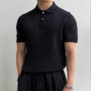 Rivello | Men’s Ribbed Cotton Polo Shirt