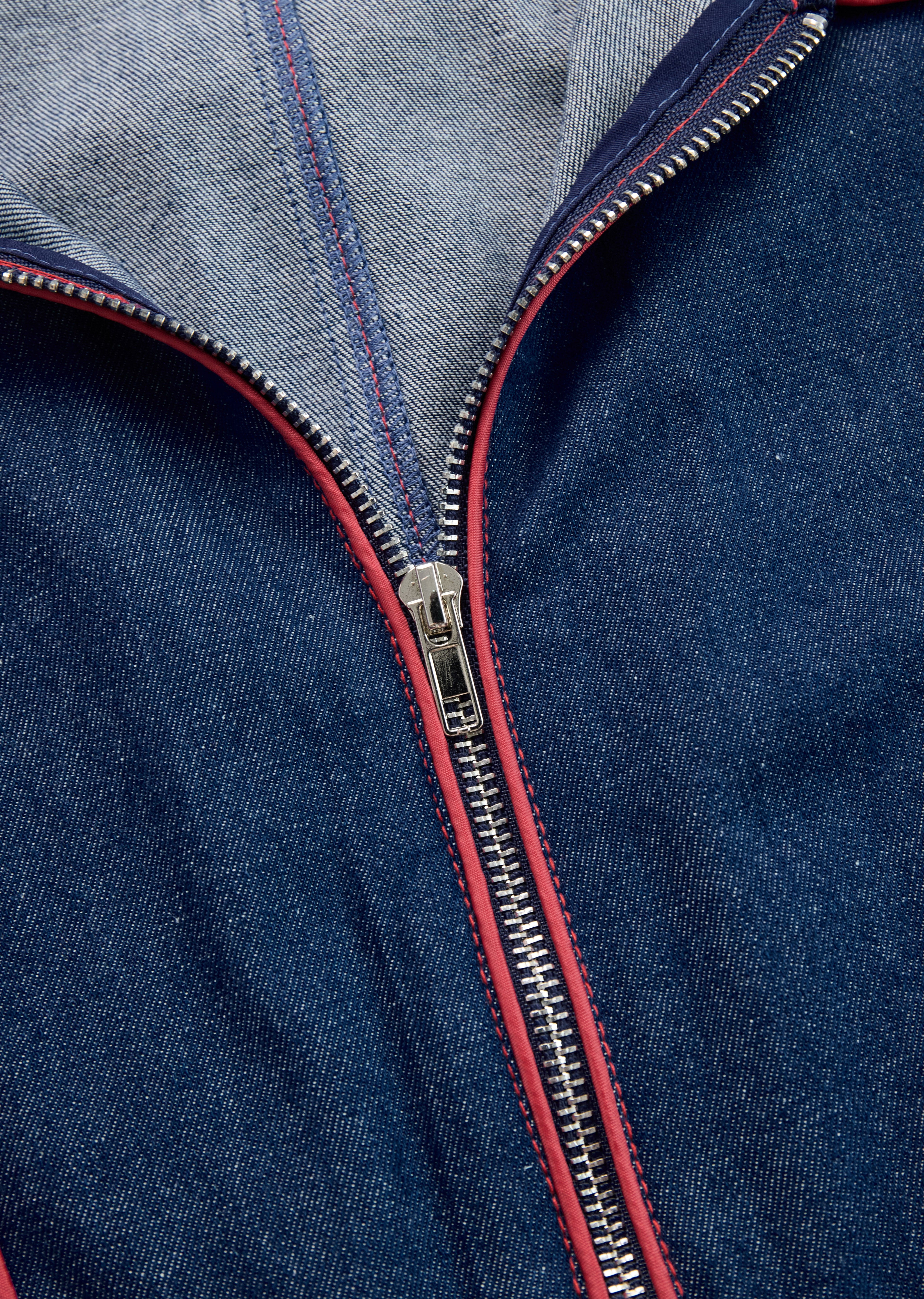 Rosvera | Vintage Red Denim Jumpsuit