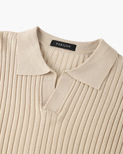 Ravello | Men’s Cotton Blend V-Neck Polo Shirt