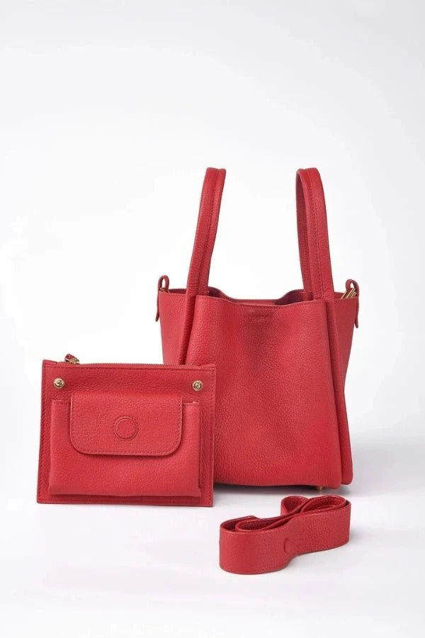 Minnie | Medium Leather Bucket Bag