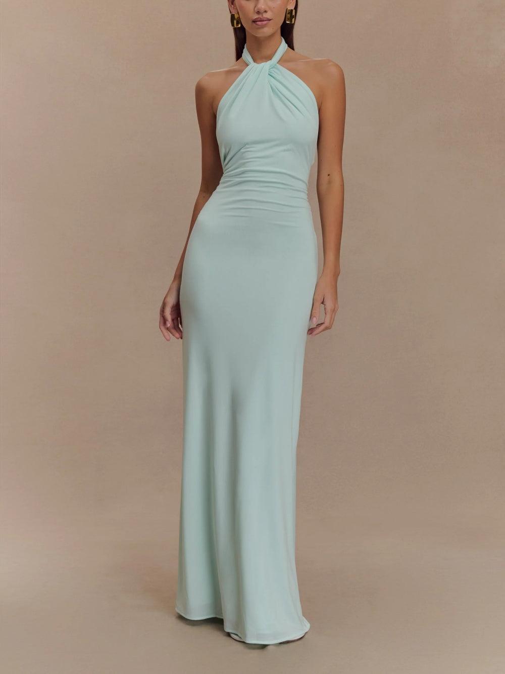 Elynera - Women’s Halter Maxi Dress