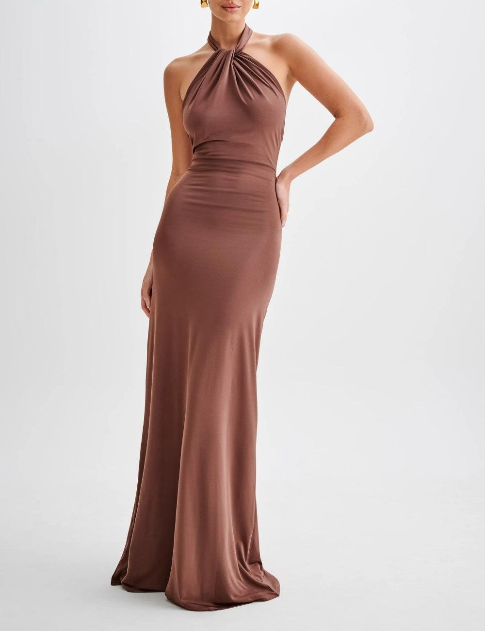Elynera - Women’s Halter Maxi Dress