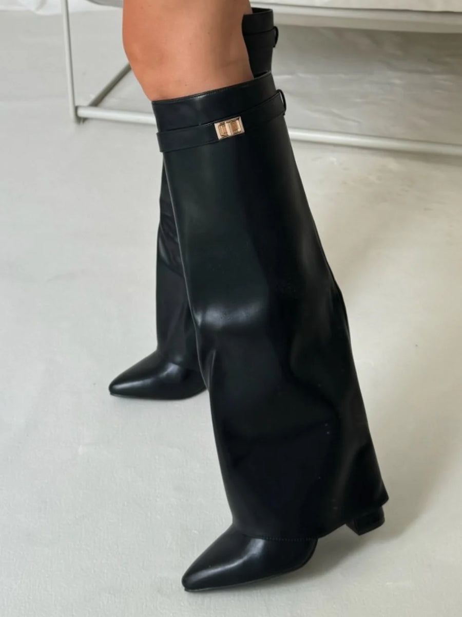 Maison Solstice | VeloursKnee Suede Boots