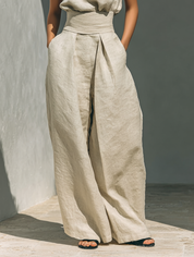 Linara | Cotton-Linen Wide-Leg Set