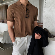 Rivello | Men’s Ribbed Cotton Polo Shirt