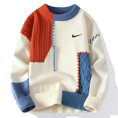 Casual Patchwork Sweater