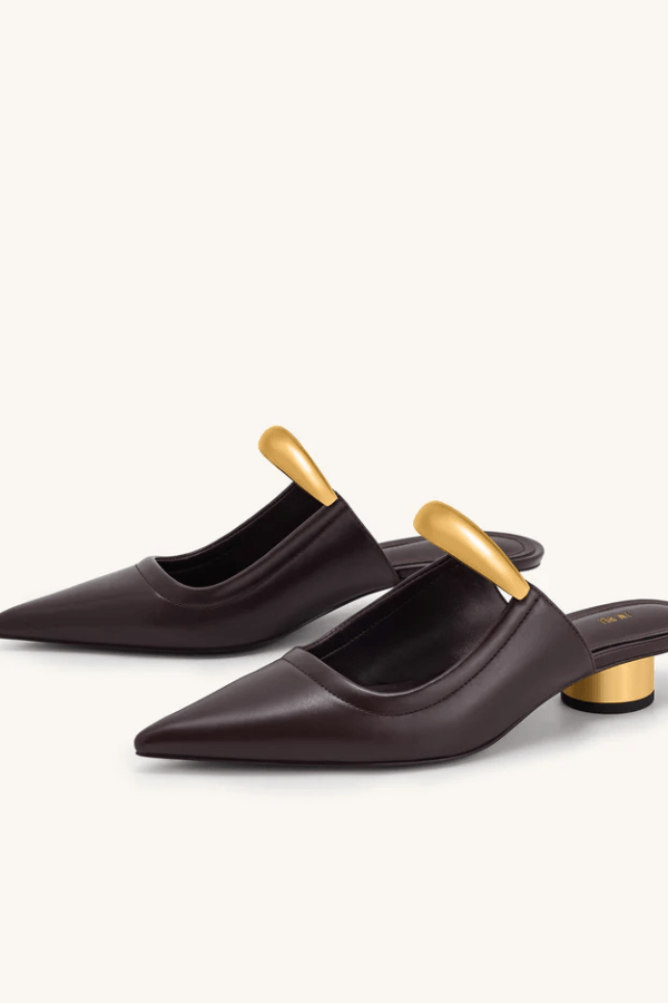 Lucille | Women’s Vegan Leather Pointed Toe Mules