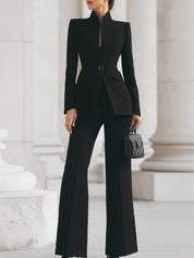 Valencia | Women’s Tailored Wide-Leg Pantsuit Set