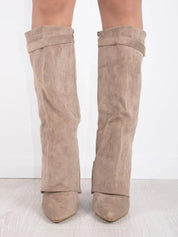Maison Solstice | VeloursKnee Suede Boots