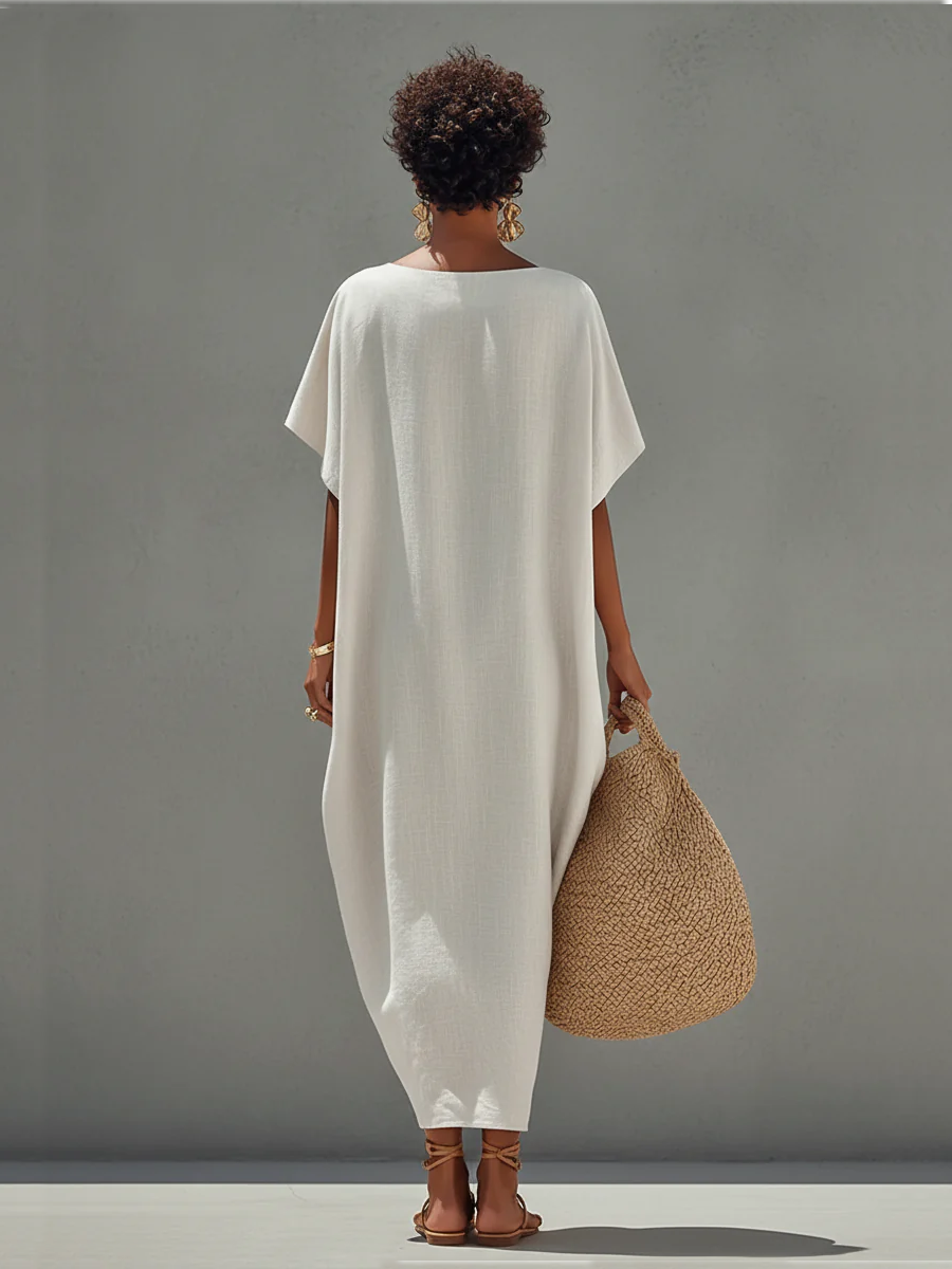 Solmara - Women’s Linen Resort Maxi Dress