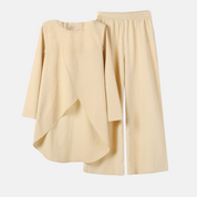 Velmora - Women’s Wide Leg Two-Piece Set