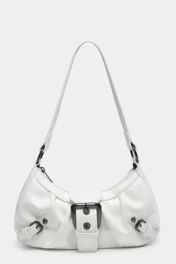 Sage | Women’s Buckle Detail Shoulder Bag