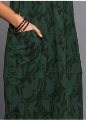 Lunaria | Floral Midi Dress with Pockets