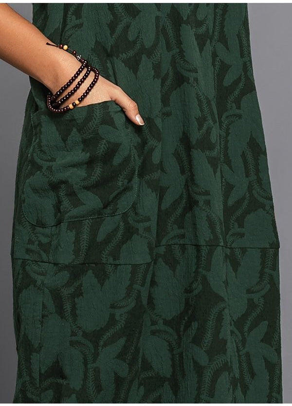 Lunaria | Floral Midi Dress with Pockets