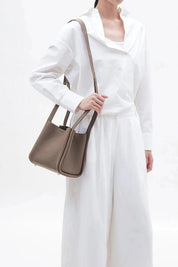 Minnie | Medium Leather Bucket Bag