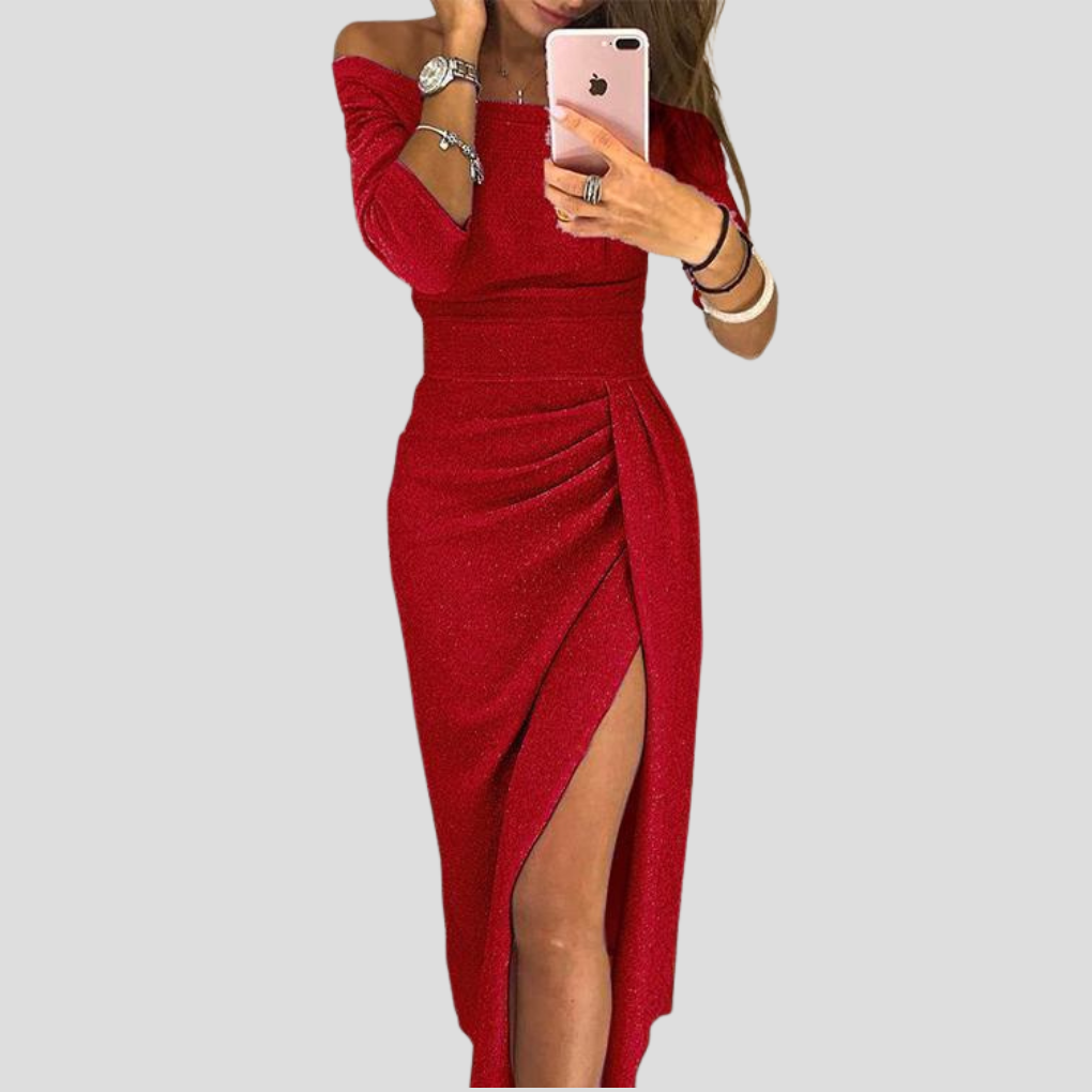 Liorena - Women’s Belted Midi Dress