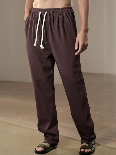 Straight Leg Linen Pants