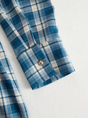 Bravira | Plaid Belted Lapel Maxi Dress