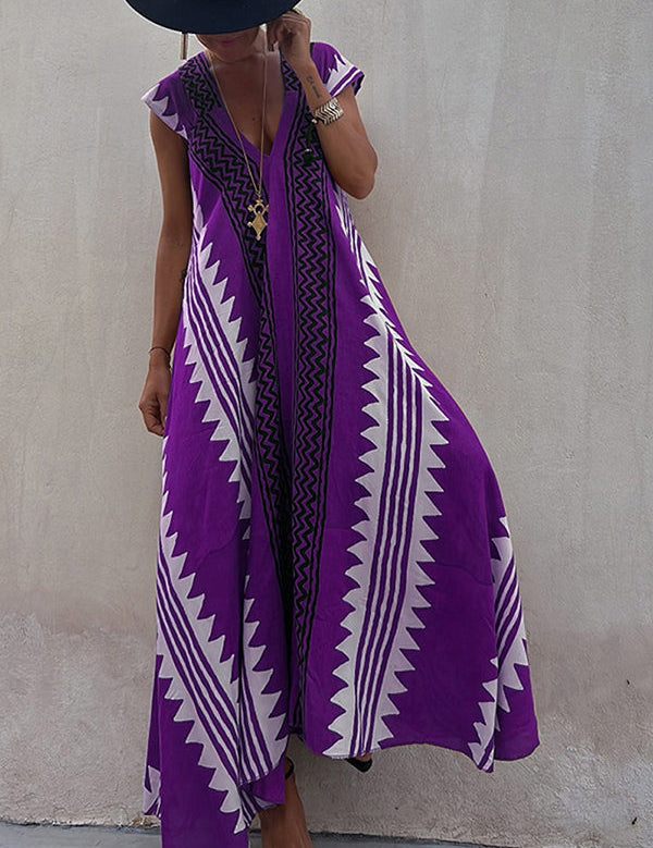 Mirelle – Relaxed V-Neck Maxi Dress