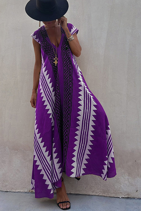 Mirelle – Relaxed V-Neck Maxi Dress