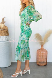 Floréa – Women's Smocked Floral Midi Dress
