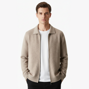 Sandridge | Men’s Extra-Fine Merino Wool Zip Polo Cardigan