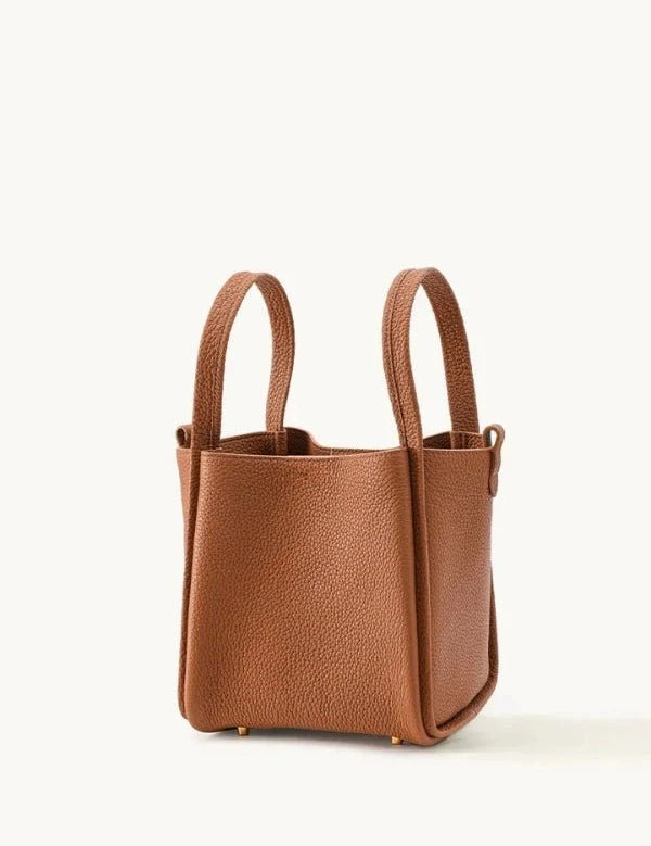 Minnie | Medium Leather Bucket Bag