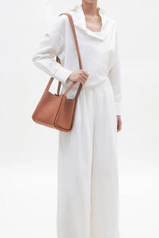 Minnie | Medium Leather Bucket Bag