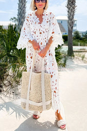 Liora – Eyelet Lace Midi Dress