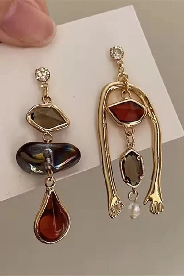 Abstract Dangle Art | Women’s Asymmetrical Dangle Earrings
