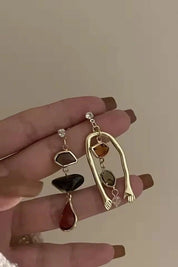 Abstract Dangle Art | Women’s Asymmetrical Dangle Earrings