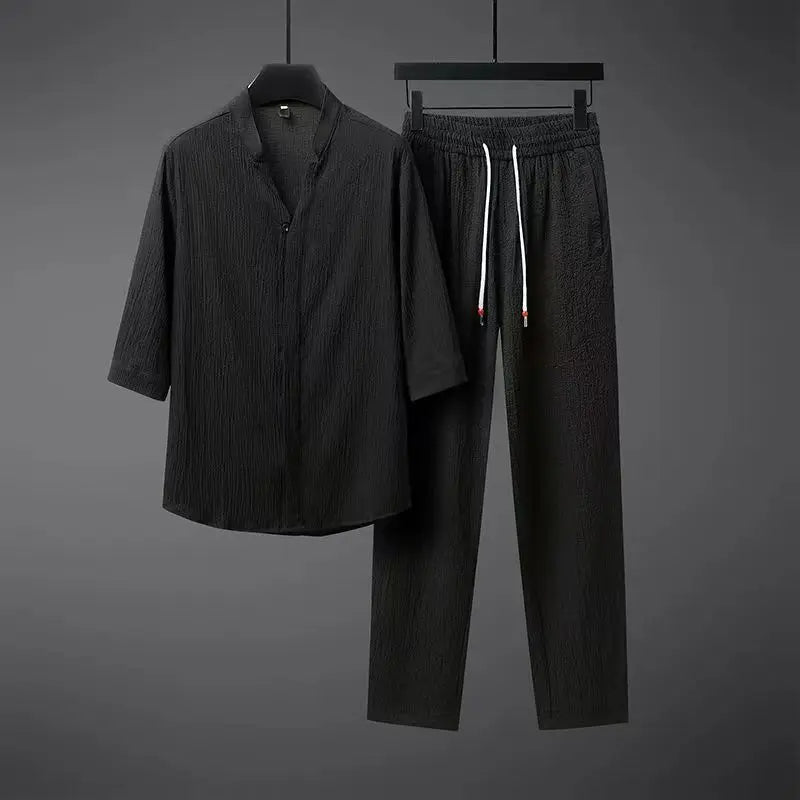 Marina Bellandi | Vintage Linen Tracksuit Set