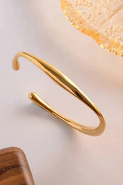Avery | Gold Plated Stainless Steel Bangle