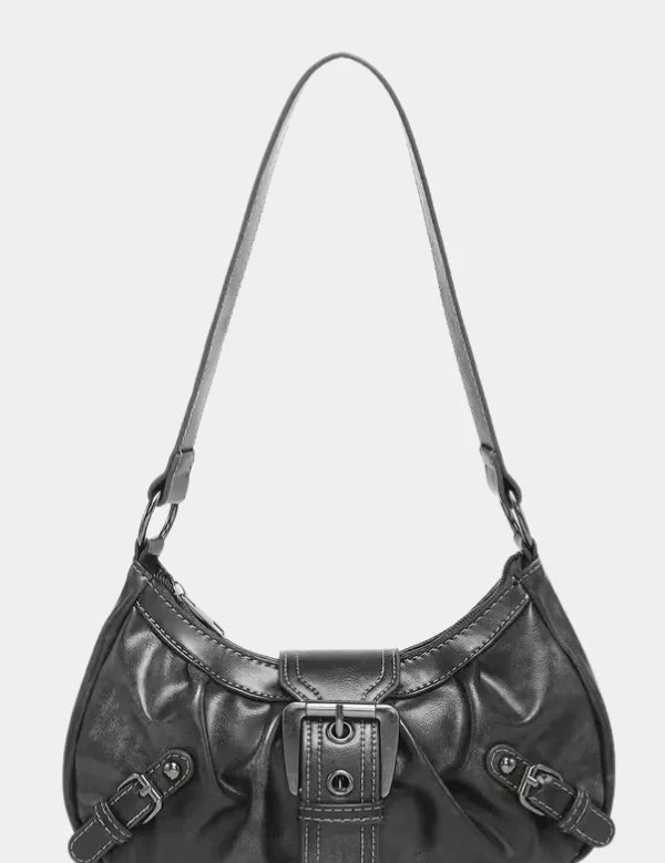 Sage | Women’s Buckle Detail Shoulder Bag