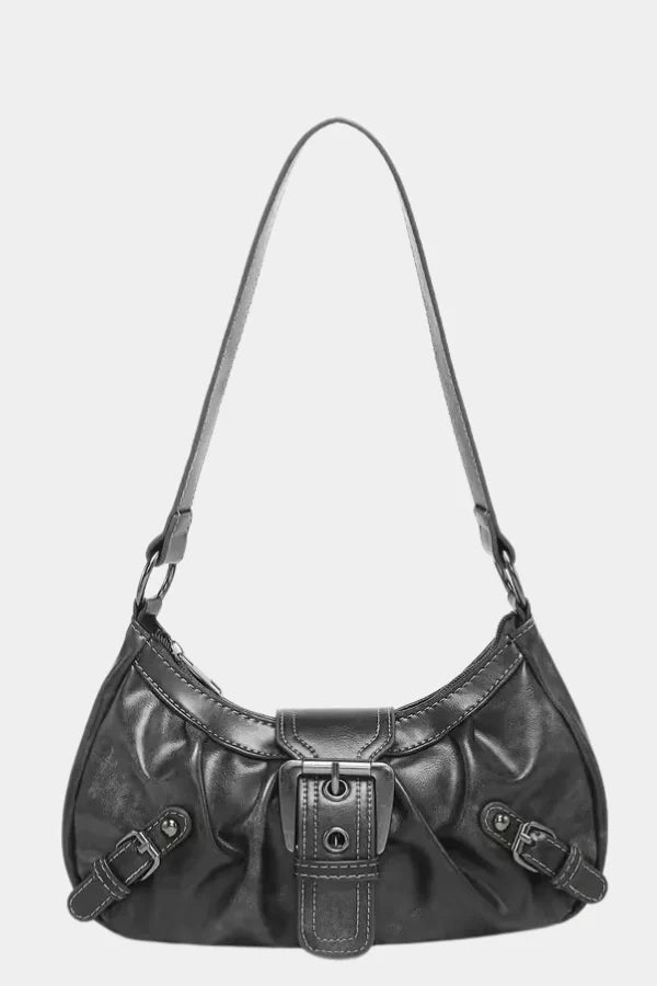 Sage | Women’s Buckle Detail Shoulder Bag
